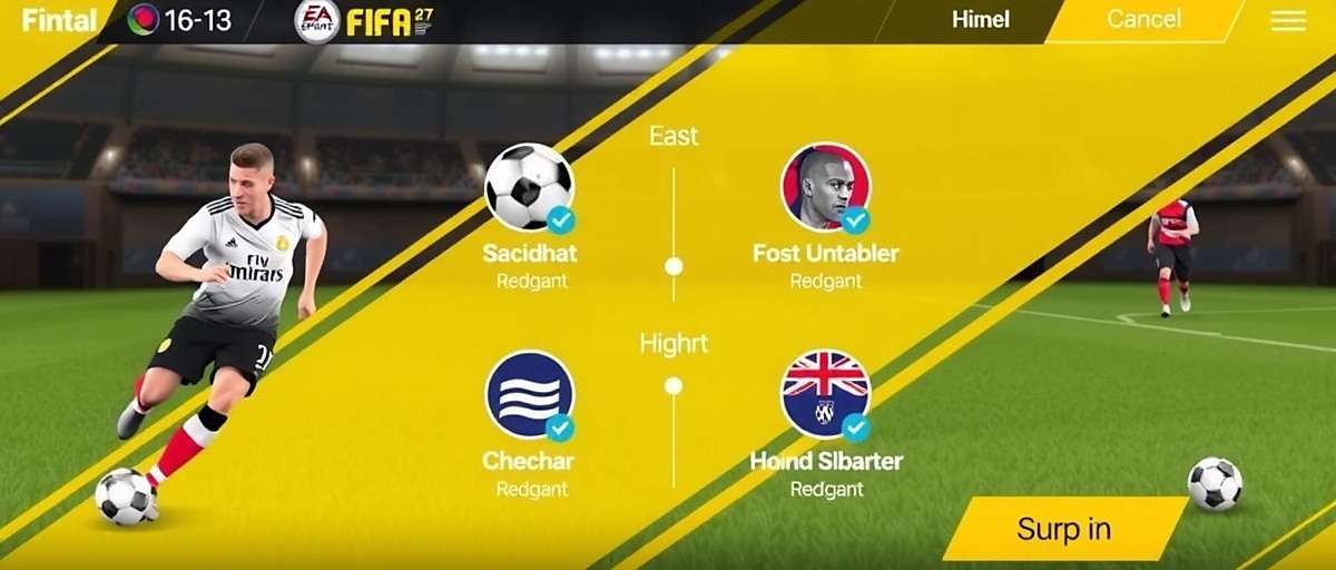 FIFA Mobile Power Play - Hindi Language Support FIFA Mobile Power Play showing Hindi language interface